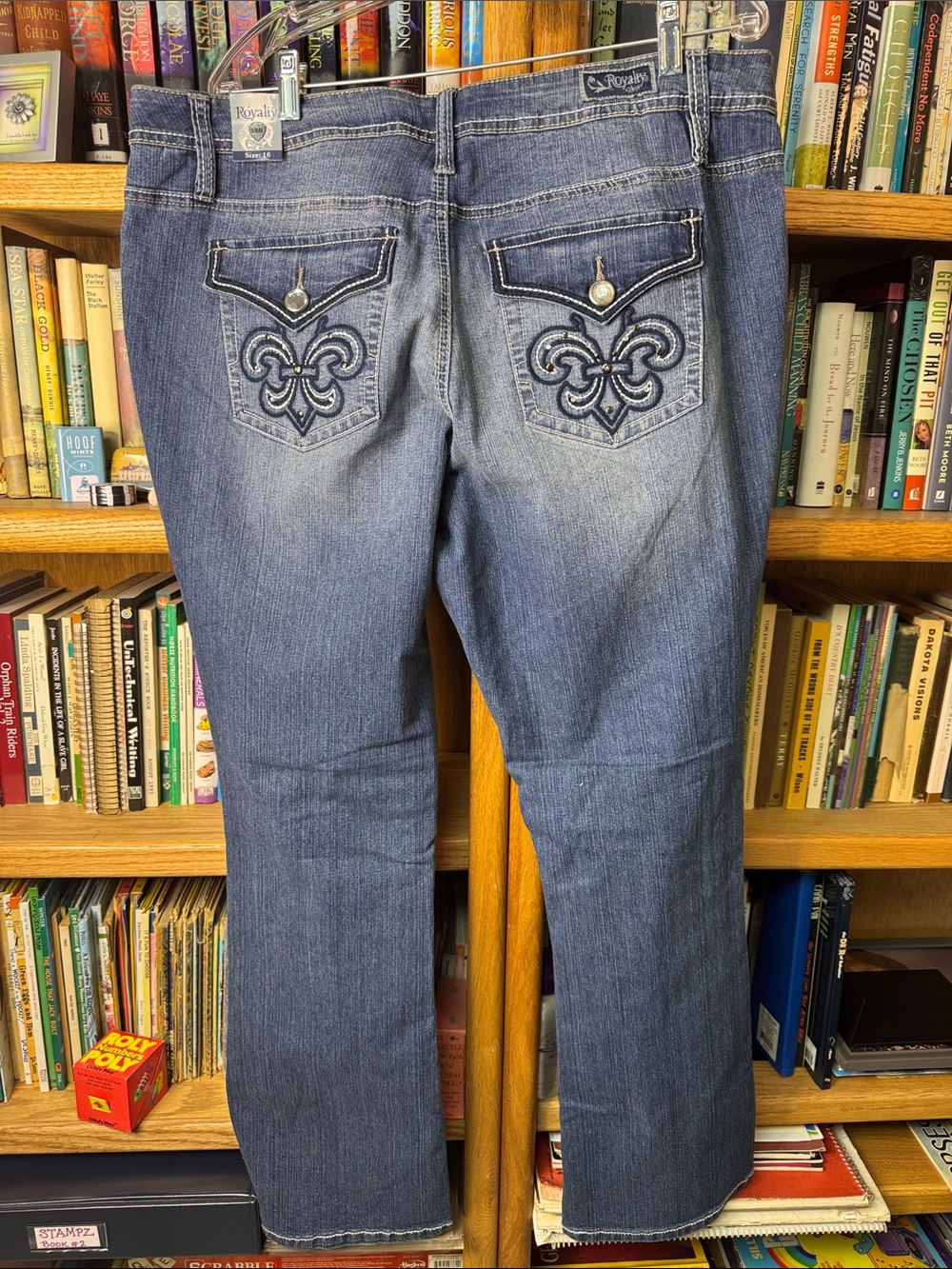 Royalty Slim Fit Bootleg Medium Wash Blue Jeans